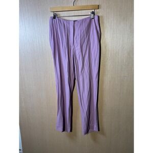 Ralph Lauren Herringbone Wool Blend Pants Trousers Lavender Purple Womens Size 6